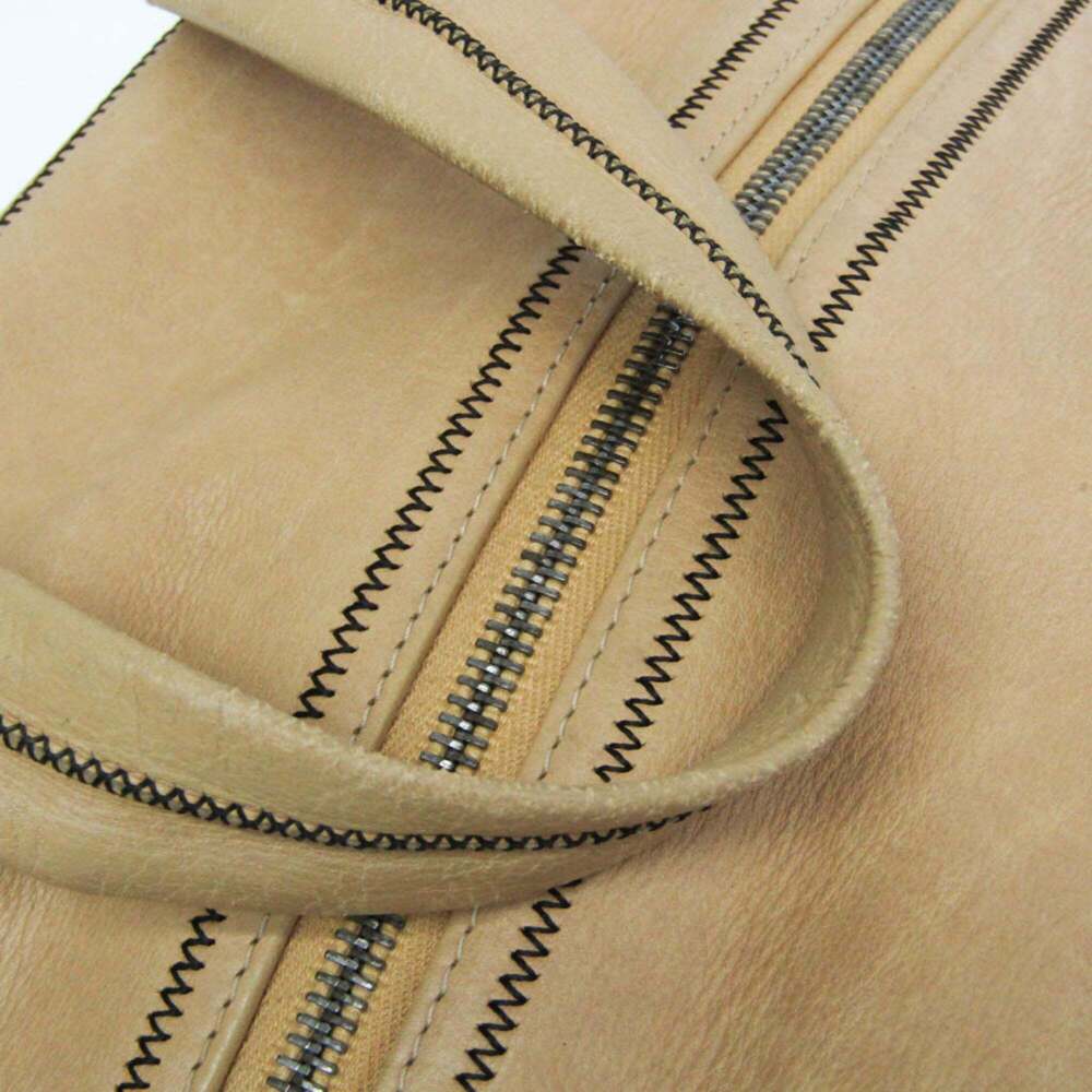 CHANEL Cream Leather Boston Bag - Picture 13 of 16